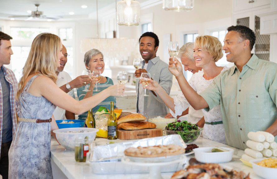 Kitchens meant for hosting