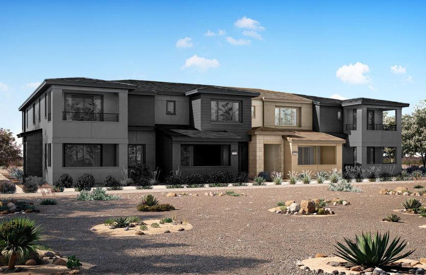 Branton 4-Plex, Elevation A