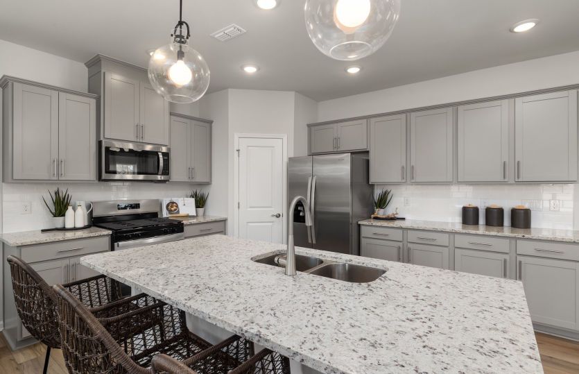 Kitchen with Large Island for Extra Seating