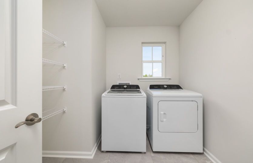 Large Laundry Room with Storage