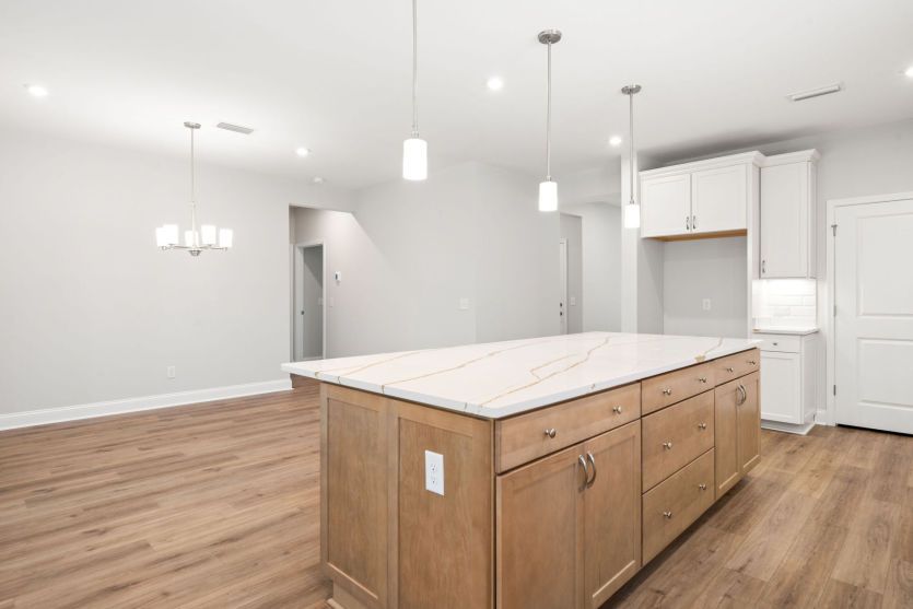 Kitchen with Oversized Island