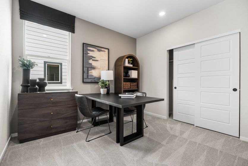 Secondary Bedroom Shown as Home Office