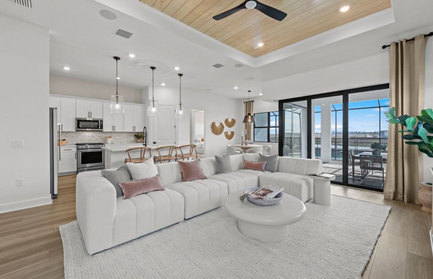 Open-concept living in new construction homes
