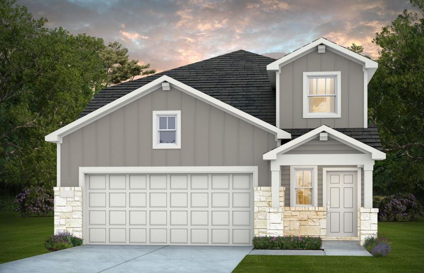 Gustine - Saddleback at Santa Rita Ranch: Liberty Hill, Texas - Pulte Homes