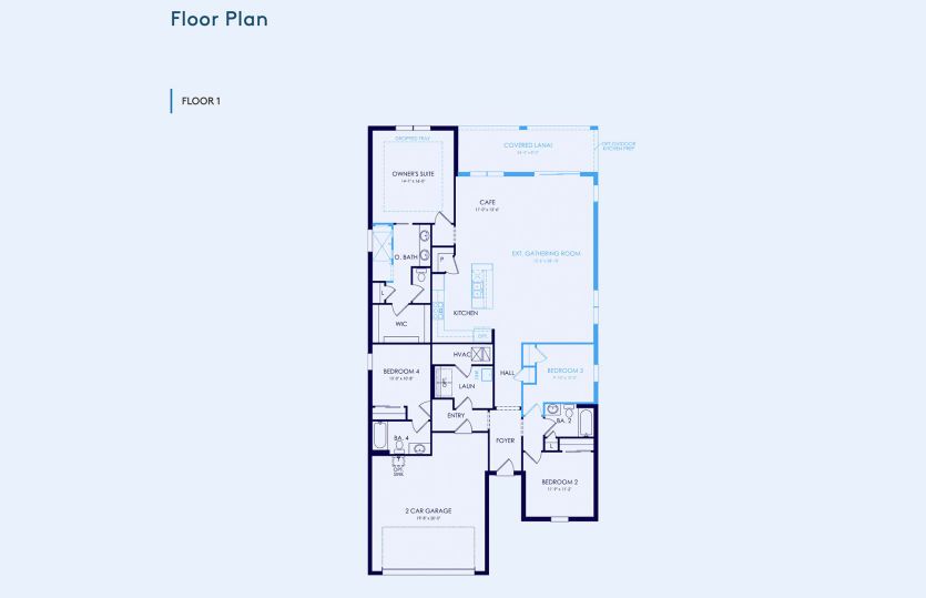 Mystique Floor Plan, Quick Move-In Home, Floor 1