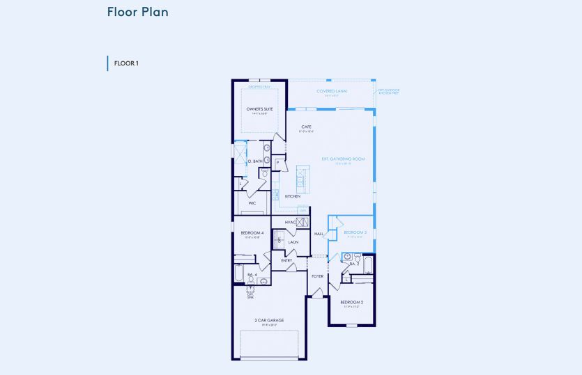 Mystique Floor Plan, Quick Move-In Home, Floor 1