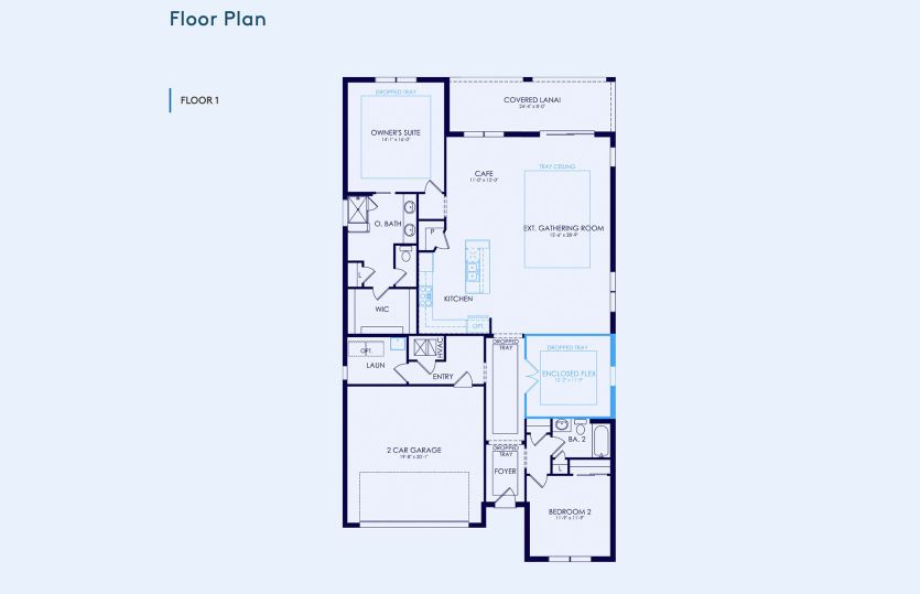 Coral Grand Floor Plan, Quick Move-In Home, Floor 1