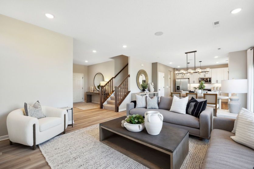 Inviting gathering room