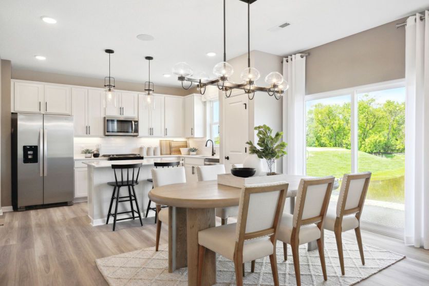 The bright and open kitchen