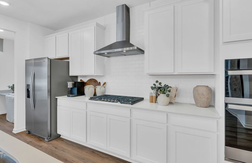 Ample kitchen storage and room to entertain