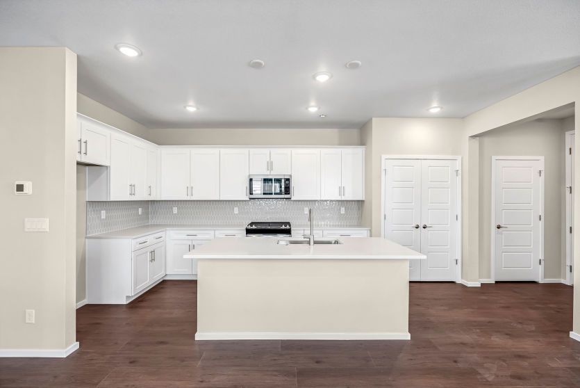 Spacious Kitchen Island