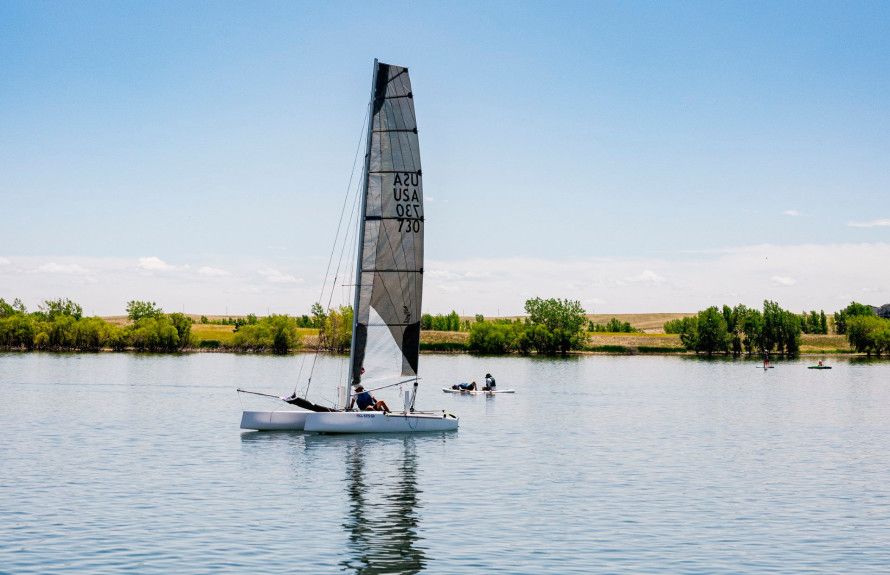 Boating in Aurora Reservoir