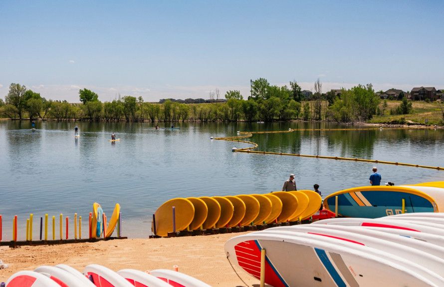 Paddle Boarding at Aurora Res.