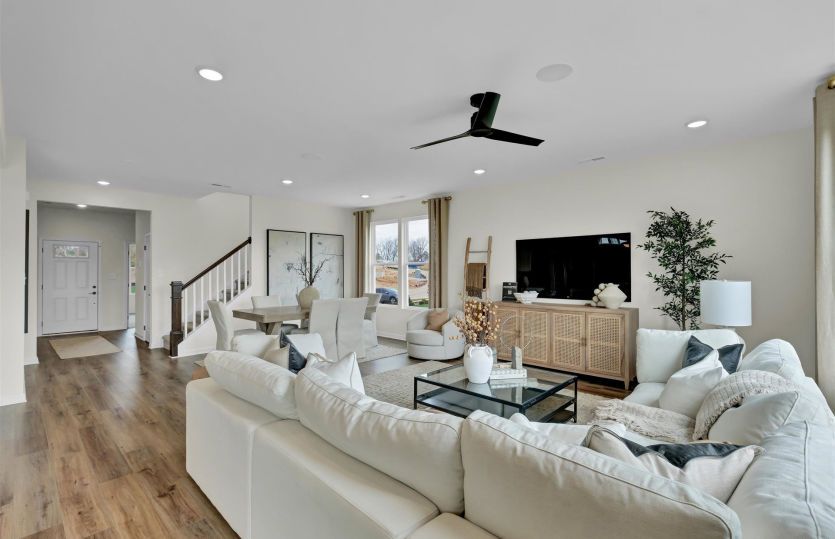 Open to Gathering Room and Kitchen