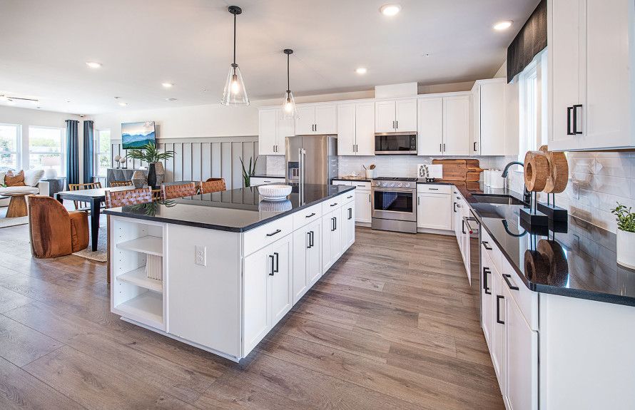 Open concept floor plans
