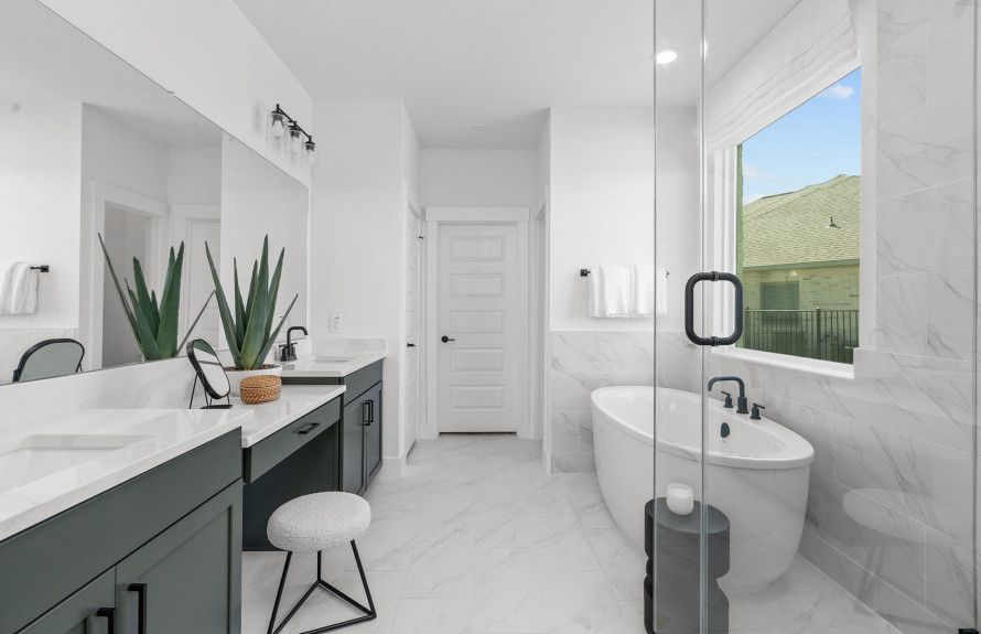 Spa-Inspired Primary Baths