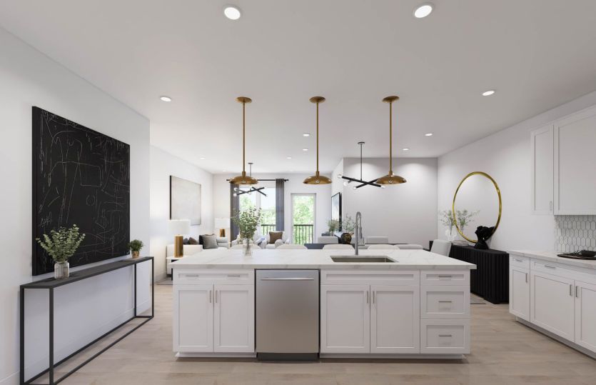 Spacious Kitchen Island