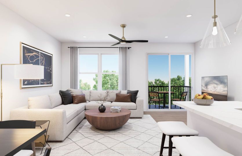 Gathering Room with Access to the Balcony
