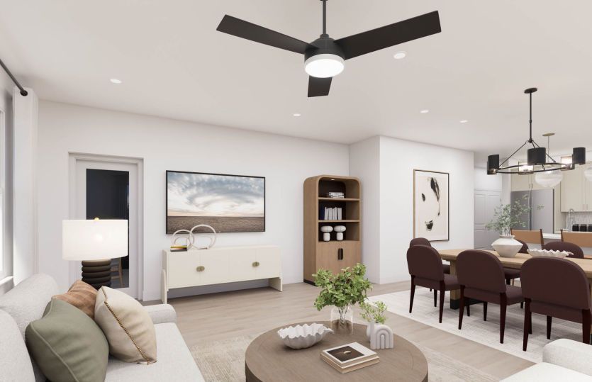 Seamless Connection between Gathering, Dining, and Kitchen