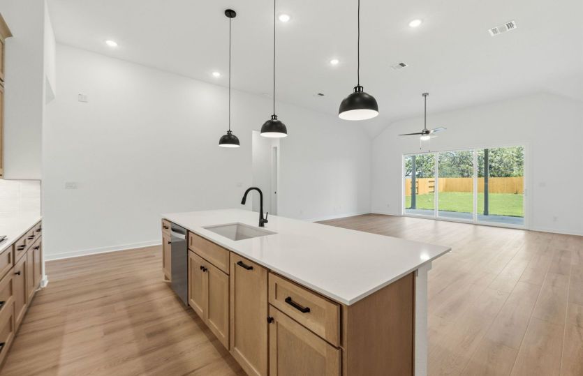 Kitchen Open to the Gathering Space