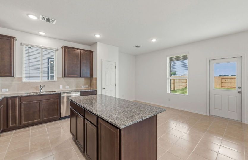 Kitchen Open to Dining Area