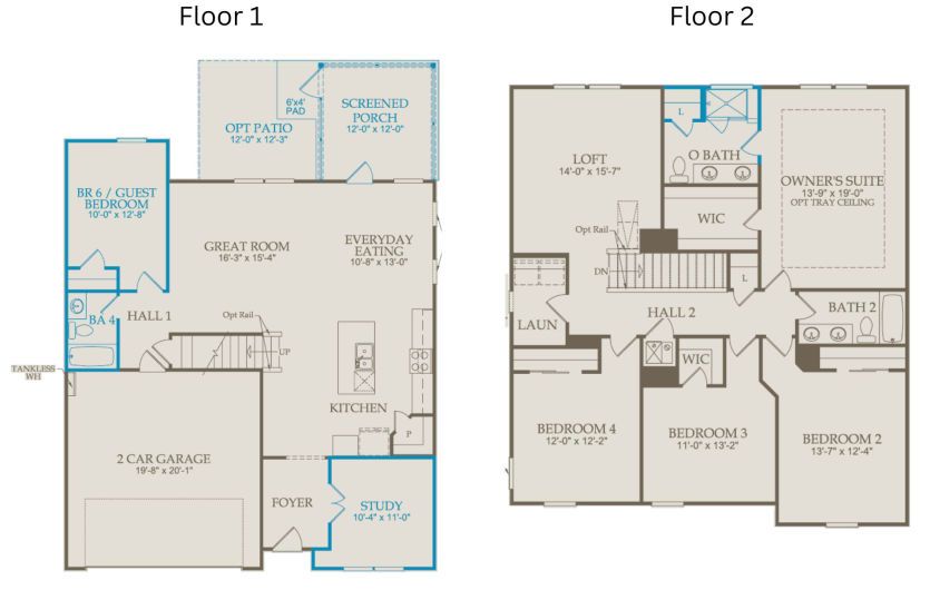 Floor Plan Level 1 & Level 2