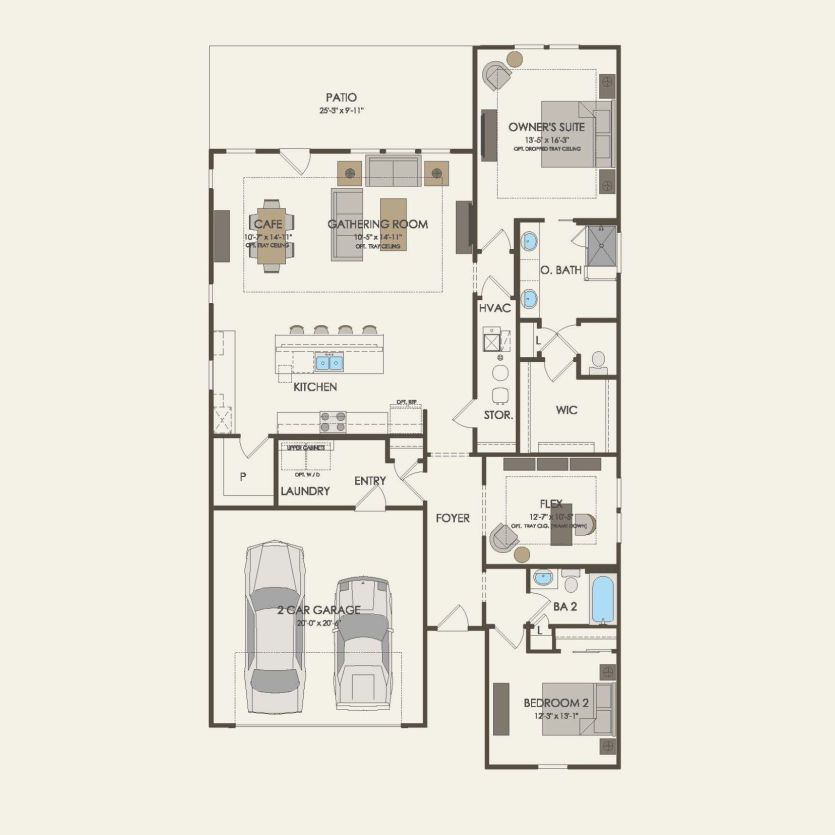 First Floor 2 br / 2 ba