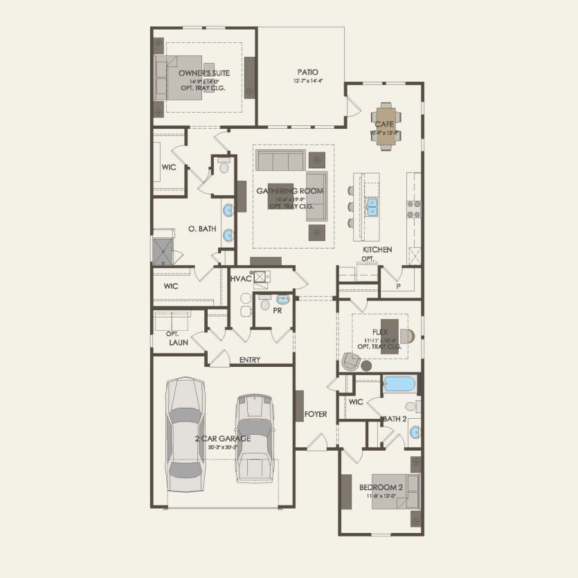 First Floor 2 br / 2.5 ba