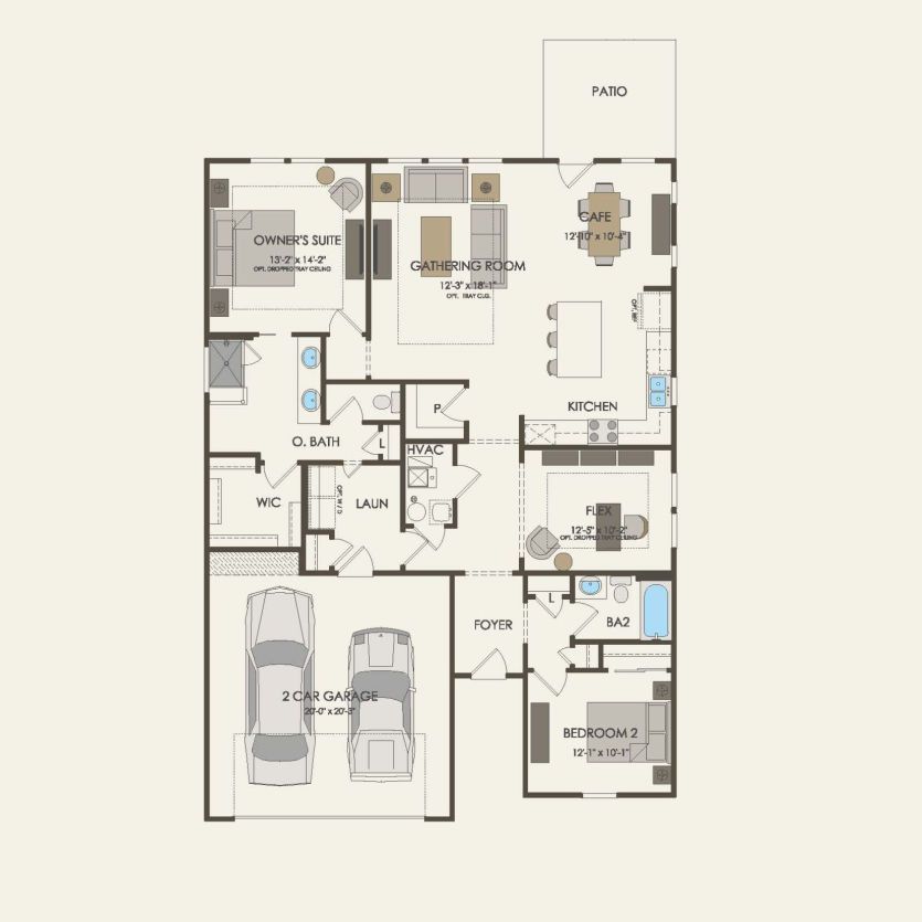 First Floor 2 br / 2 ba