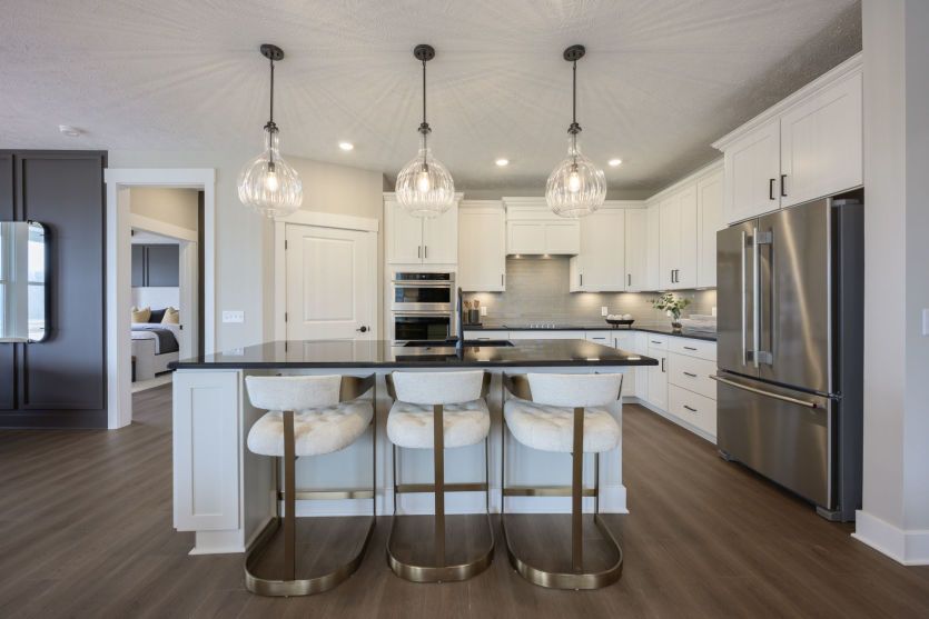 Kitchen with Large Island for Additional Seating