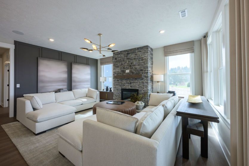 Gathering Room with Fireplace