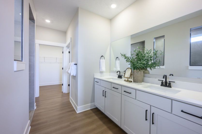 Double Bowl Vanity in Owner's Bath