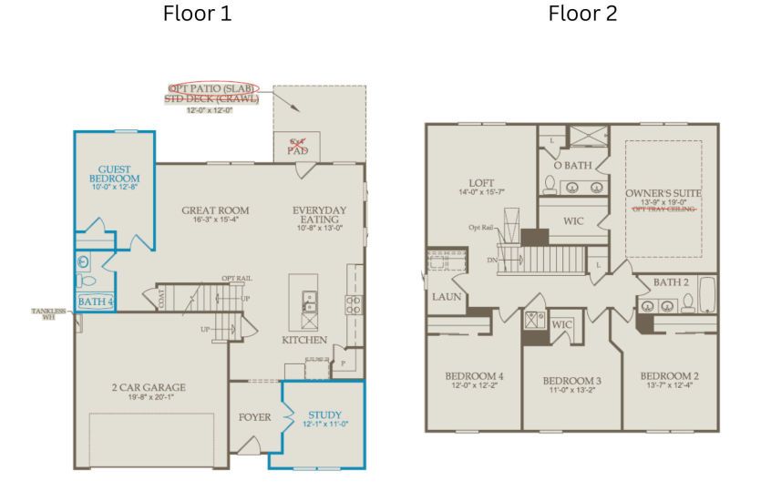 Floor Plan Level 1 & Level 2