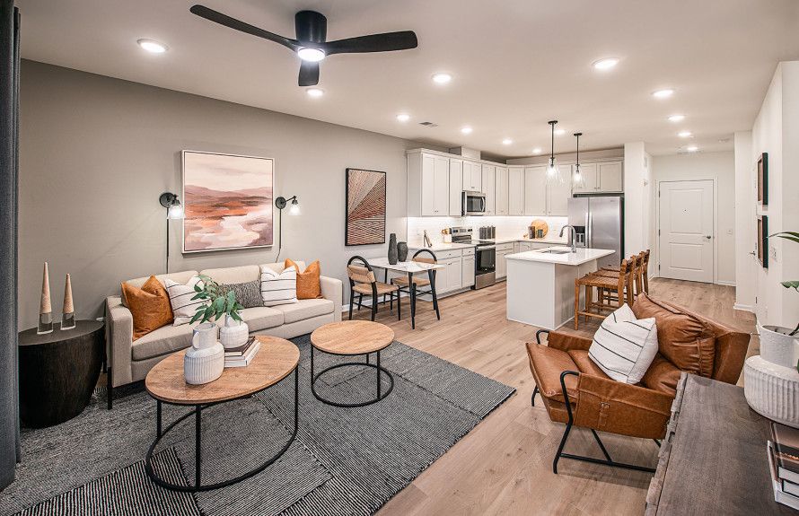 Open concept layout