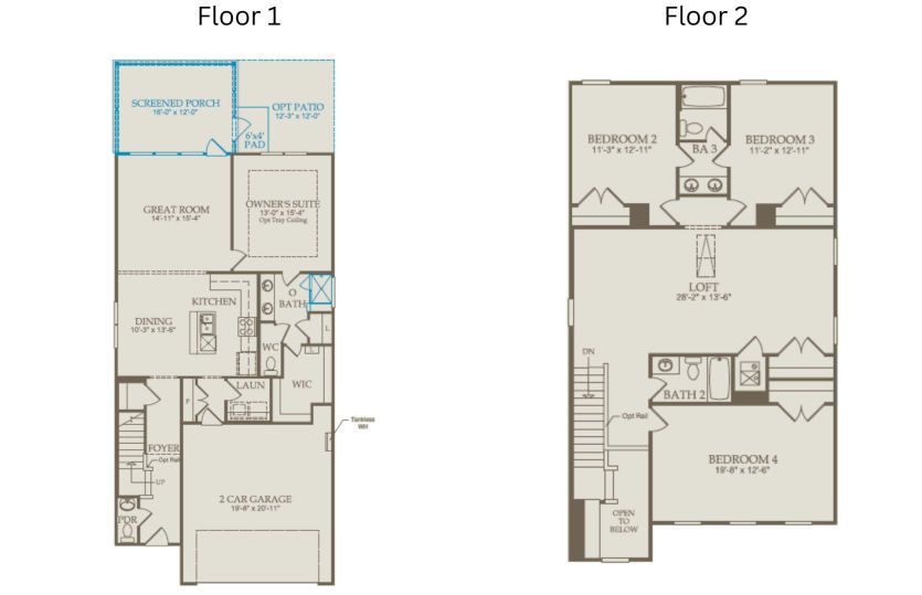 Floor Plan Level 1 & Level 2