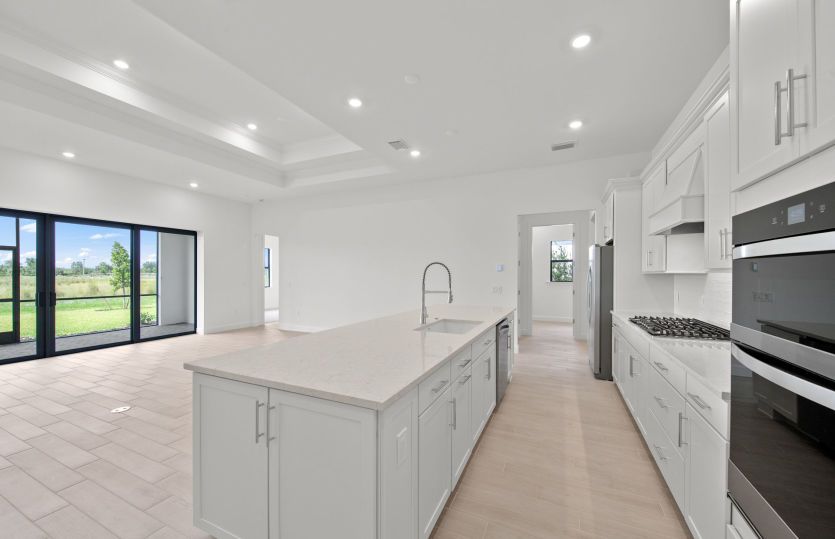 Chef-inspired kitchen with designer finishes