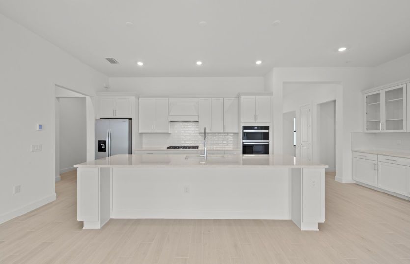 Kitchen with large center island