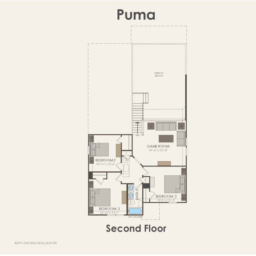 Second Floor 4 br / 2.5 ba