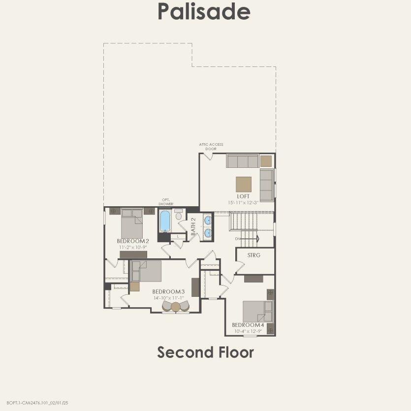 Second Floor 4 br / 2.5 ba