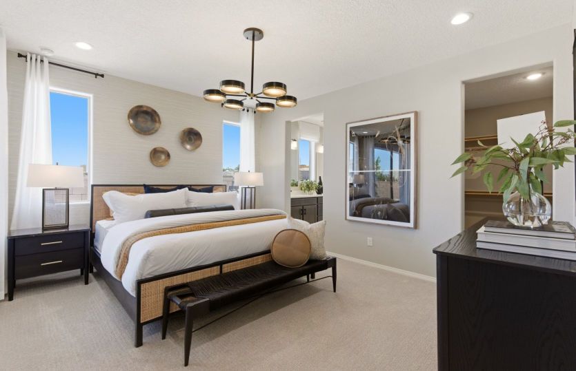 Owner's suite located on the first floor includes it's own private bath and easy access to the laund