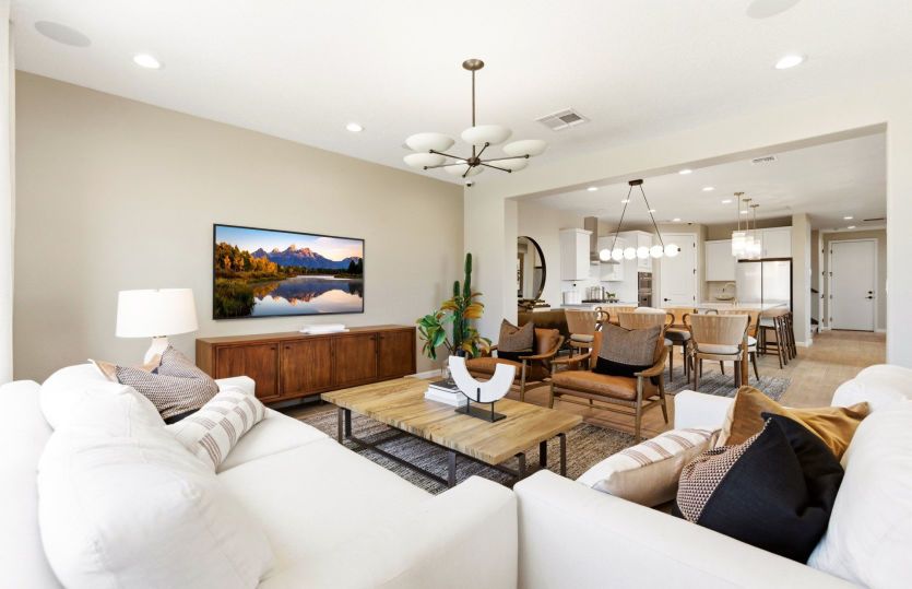 Fall in love with the seamless layout from the kitchen and cafe to the gathering room and den.