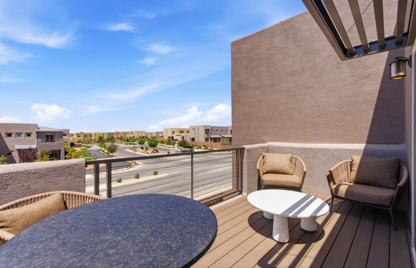 The owner's suite offers an option for a deck to enjoy the warm sun while drinking morning coffee or