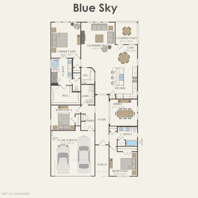 First Floor 3 br / 2 ba