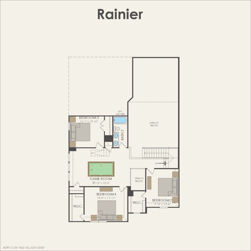 Second Floor 4 br / 2.5 ba