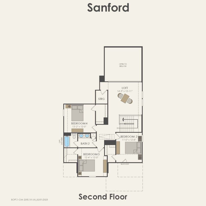 Second Floor 4 br / 2.5 ba