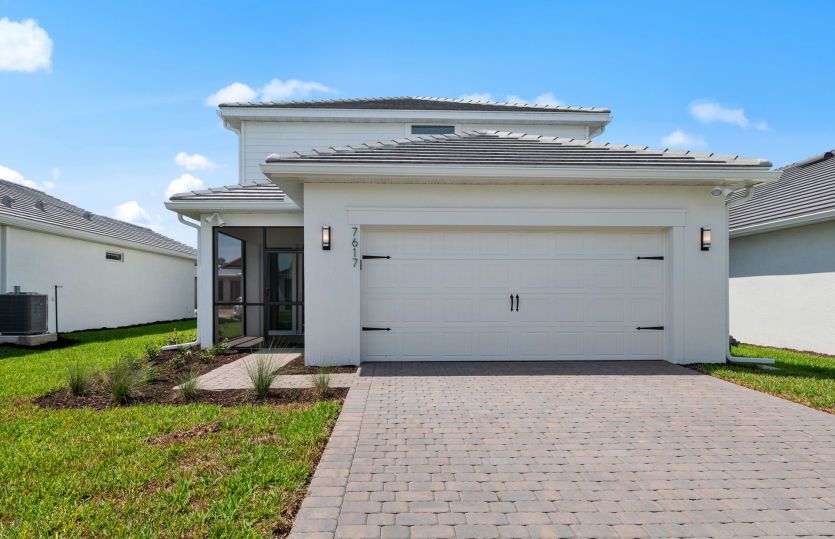 Rear view of the home