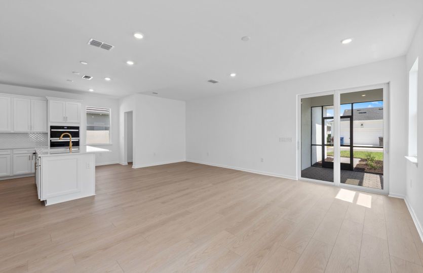Gathering room with access to lanai
