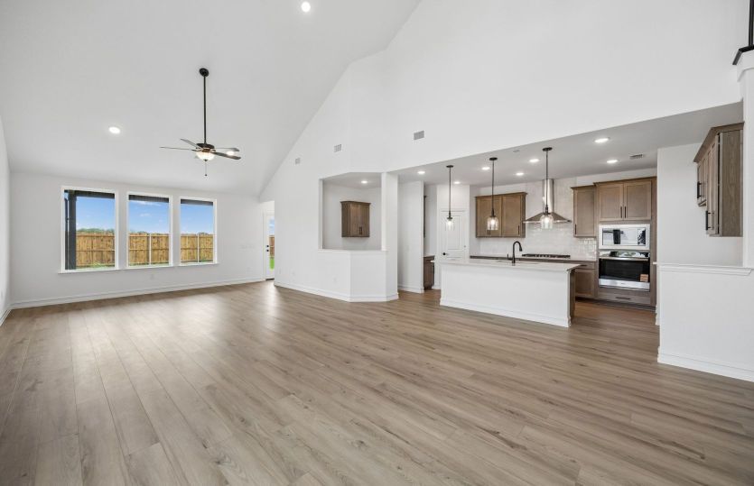 Open concept gathering room