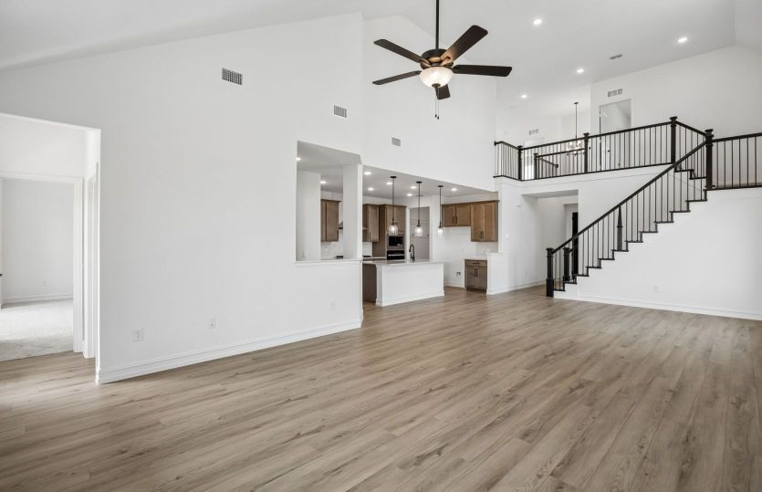 Gathering room with beautiful flooring
