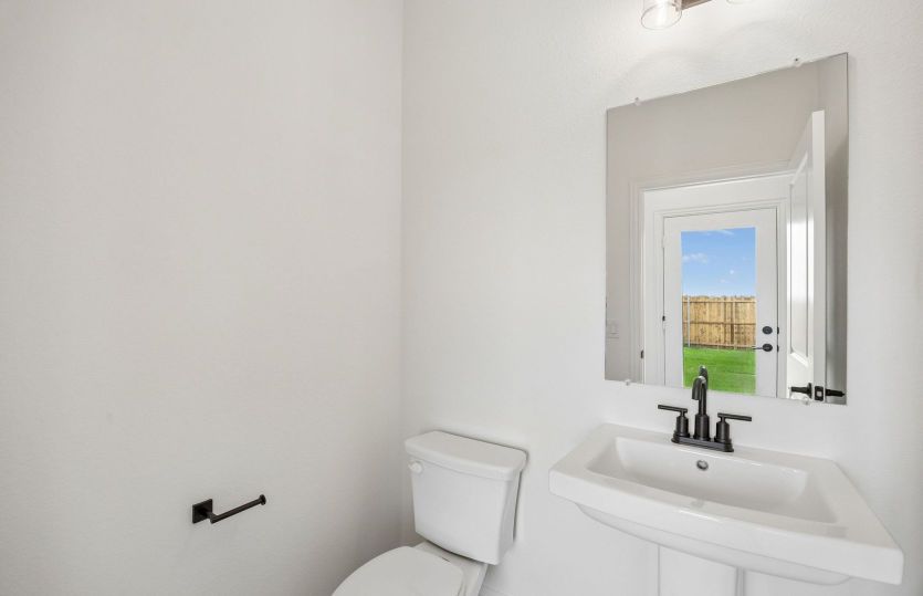 Powder bath on fist level